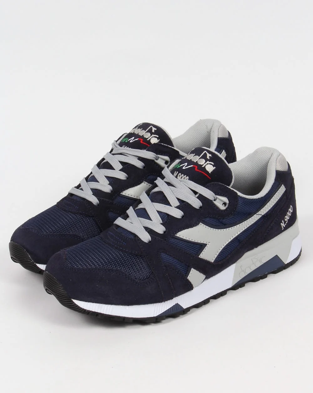 Diadora N9000 NYL Trainers Navy/High Rise - Image 4