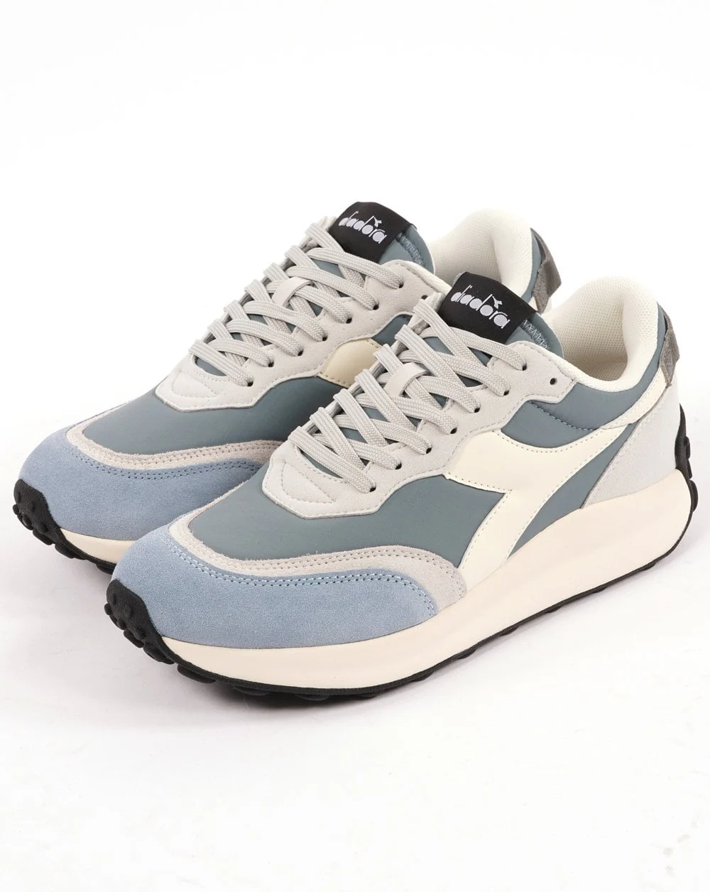 Diadora RACE NYL Trainer Blue/Grey - Image 2