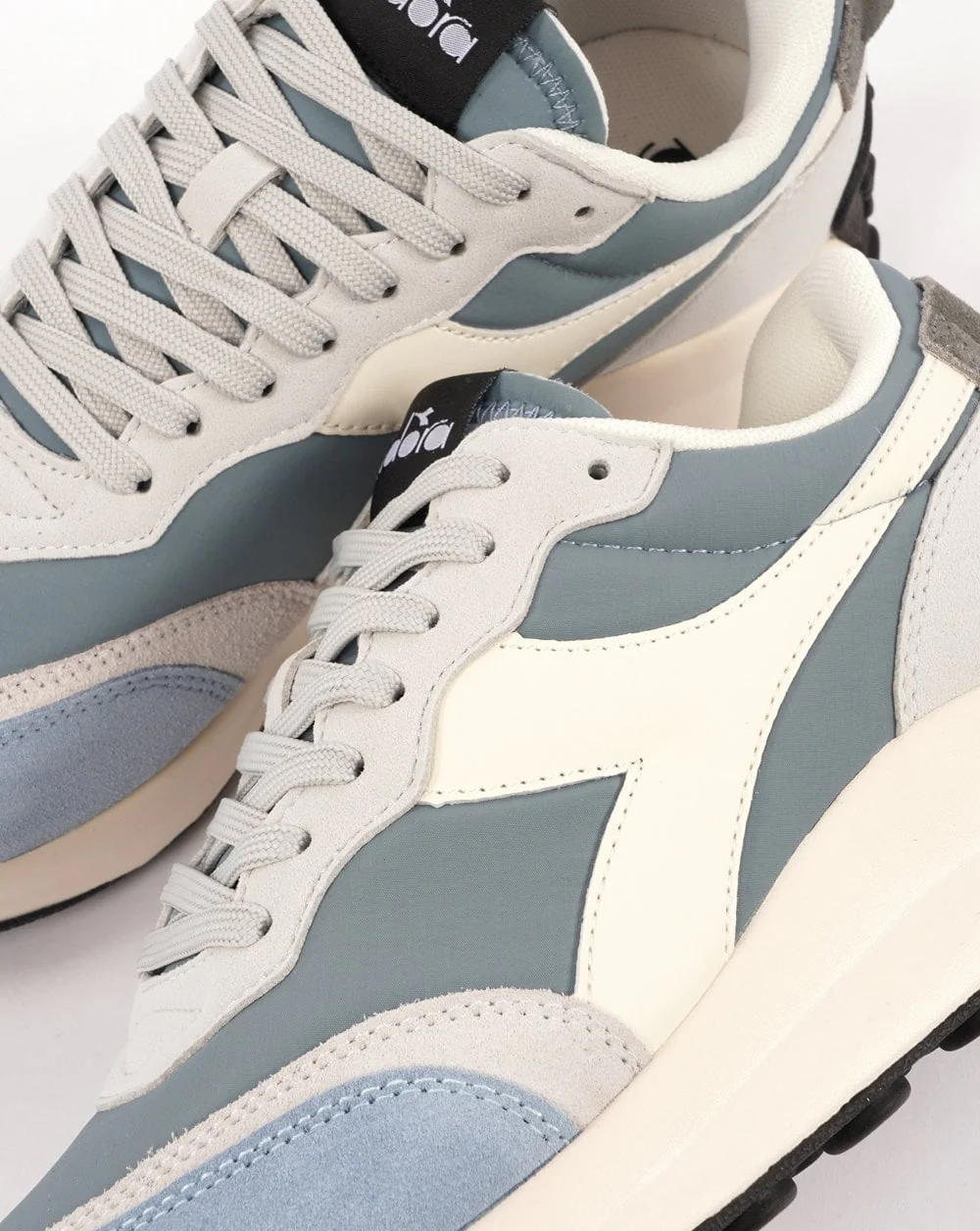 Diadora RACE NYL Trainer Blue/Grey - Image 3