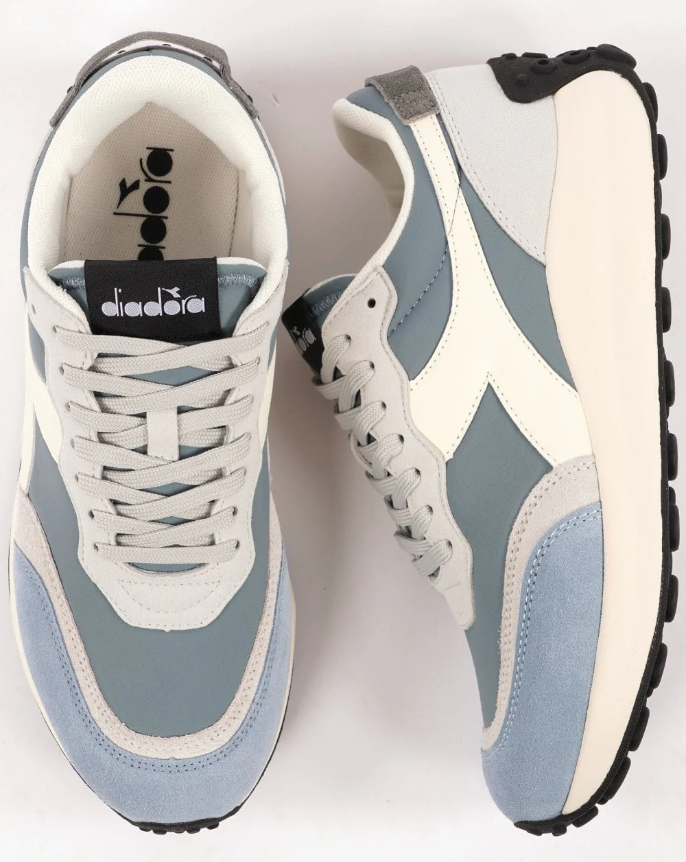 Diadora RACE NYL Trainer Blue/Grey - Image 4