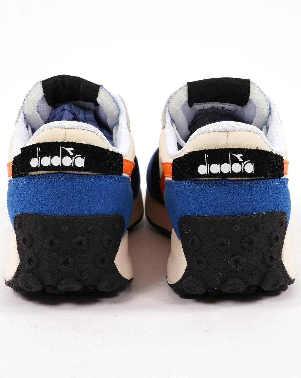 Diadora RACE NYL Trainer Off White/Snorkel Blue - Image 5