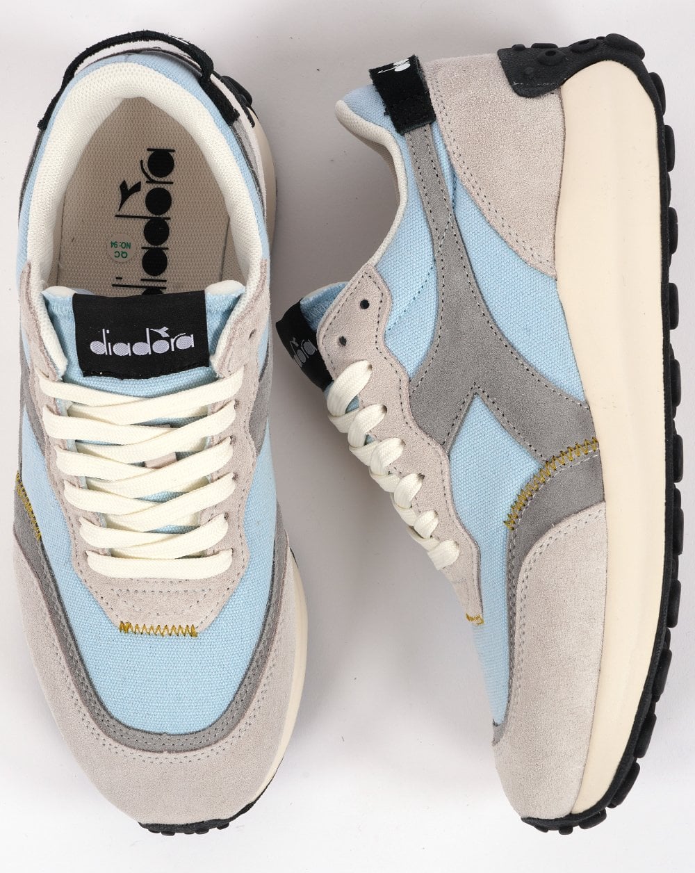 Diadora Race Suede SW Trainer Dream Blue/Moon Grey - Image 4