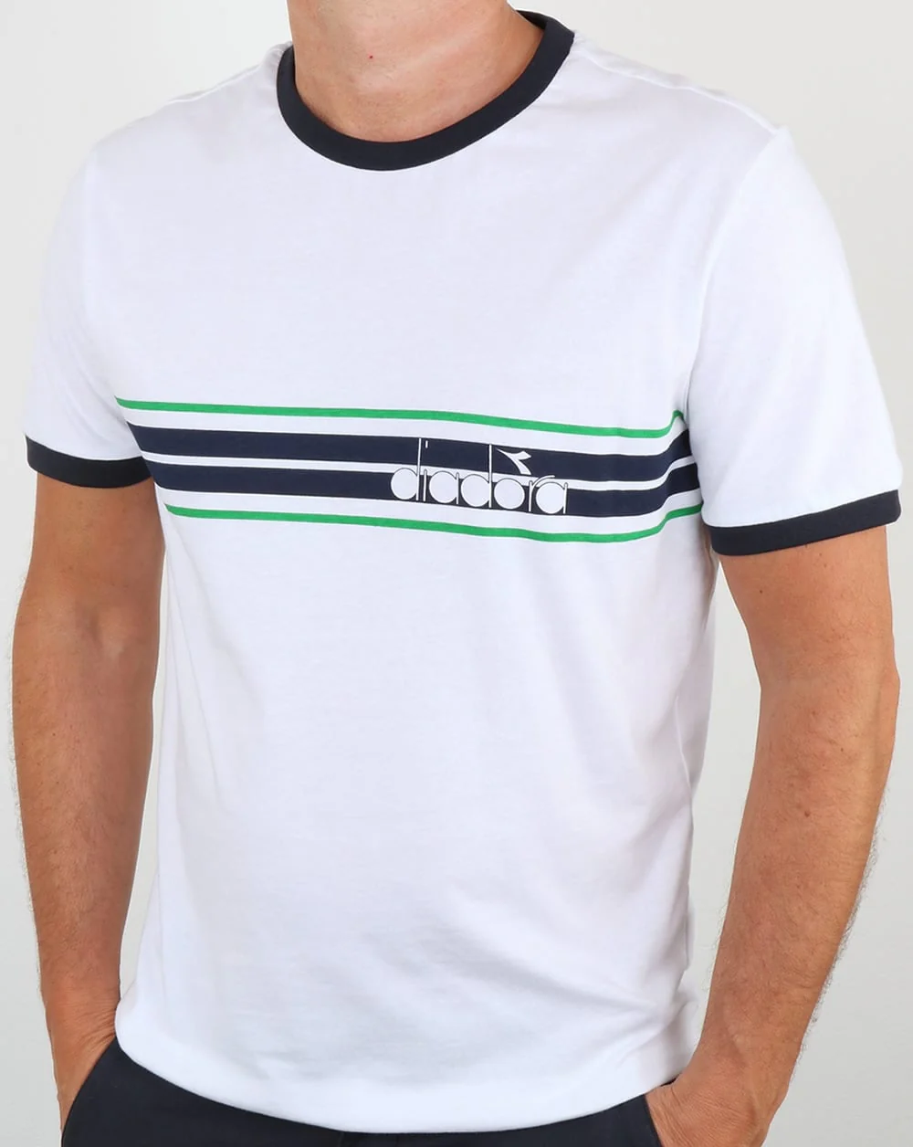 Diadora Ringer T Shirt White
