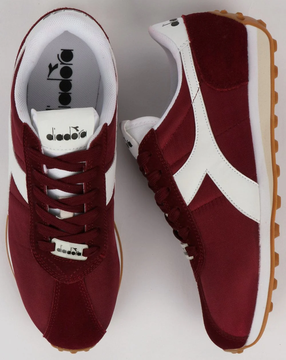 Diadora Sirio NYL Trainer Claret Burgundy - Image 2