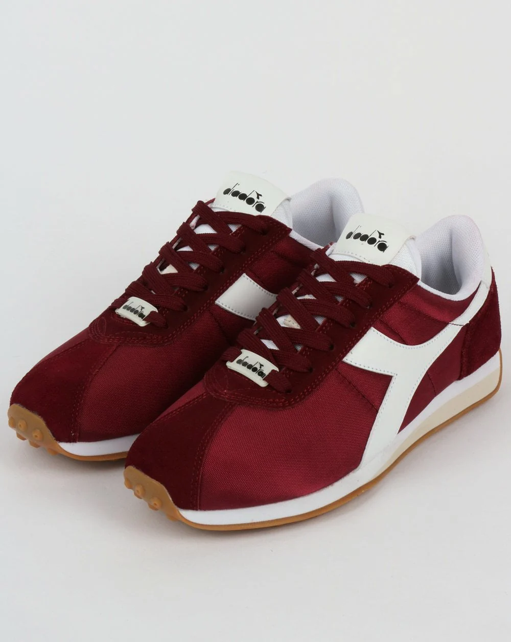 Diadora Sirio NYL Trainer Claret Burgundy - Image 3