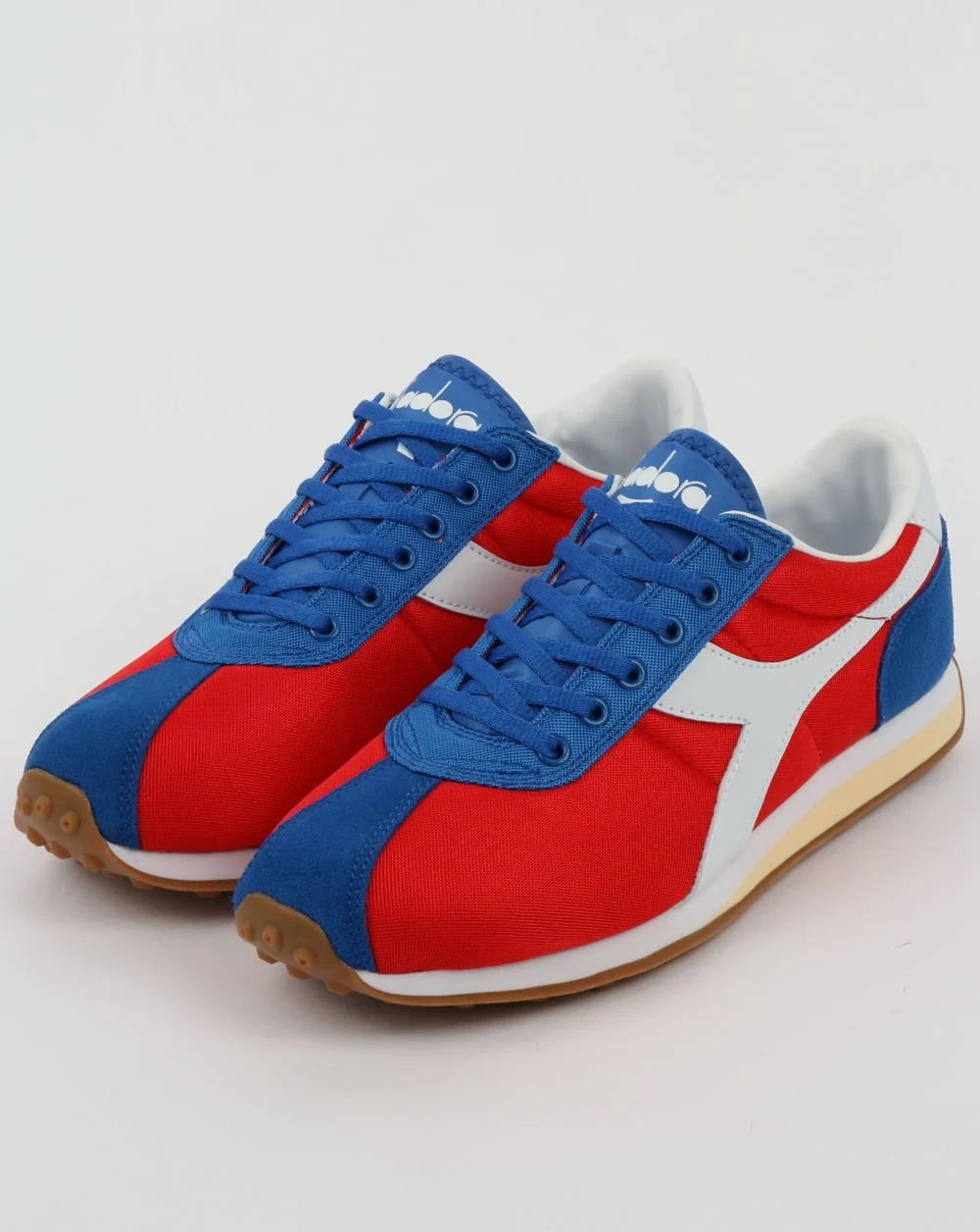 Diadora Sirio Trainers Fiery Red/Victoria Blue - Image 3