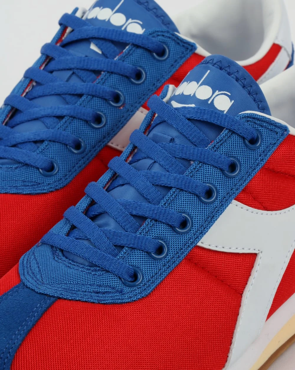 Diadora Sirio Trainers Fiery Red/Victoria Blue - Image 4