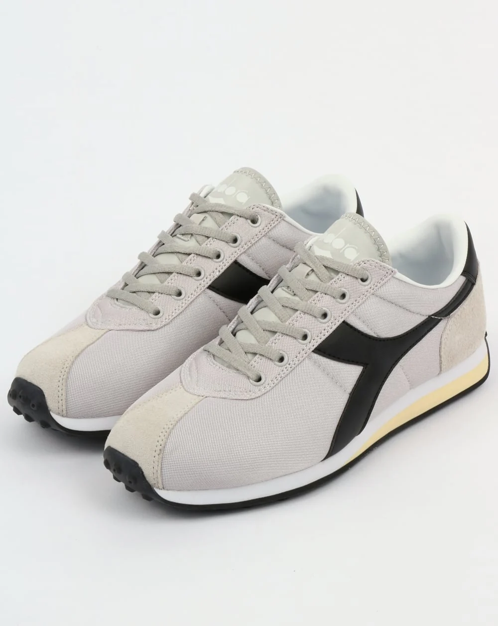 Diadora Sirio Trainers Light Grey/Black - Image 3