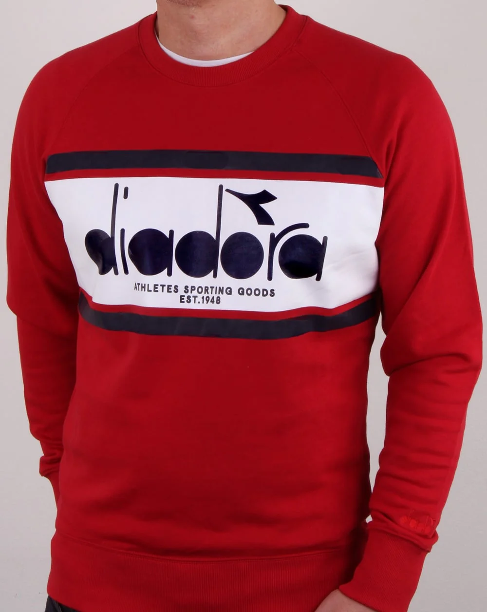 Diadora Spectra Sweatshirt Red/white/blue Denim - Image 3