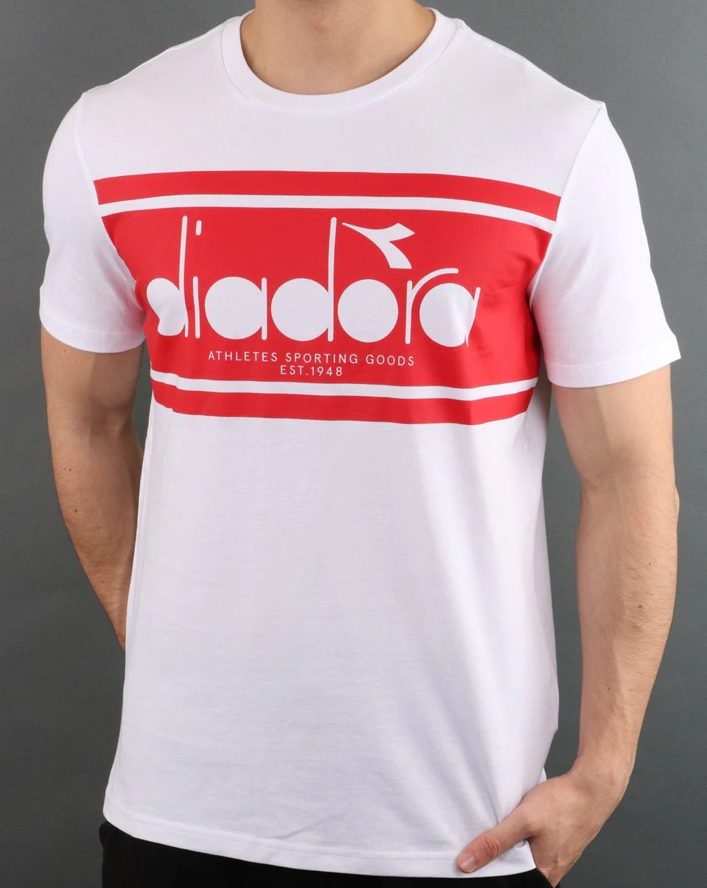Diadora Spectra T-shirt White/Red - Image 2