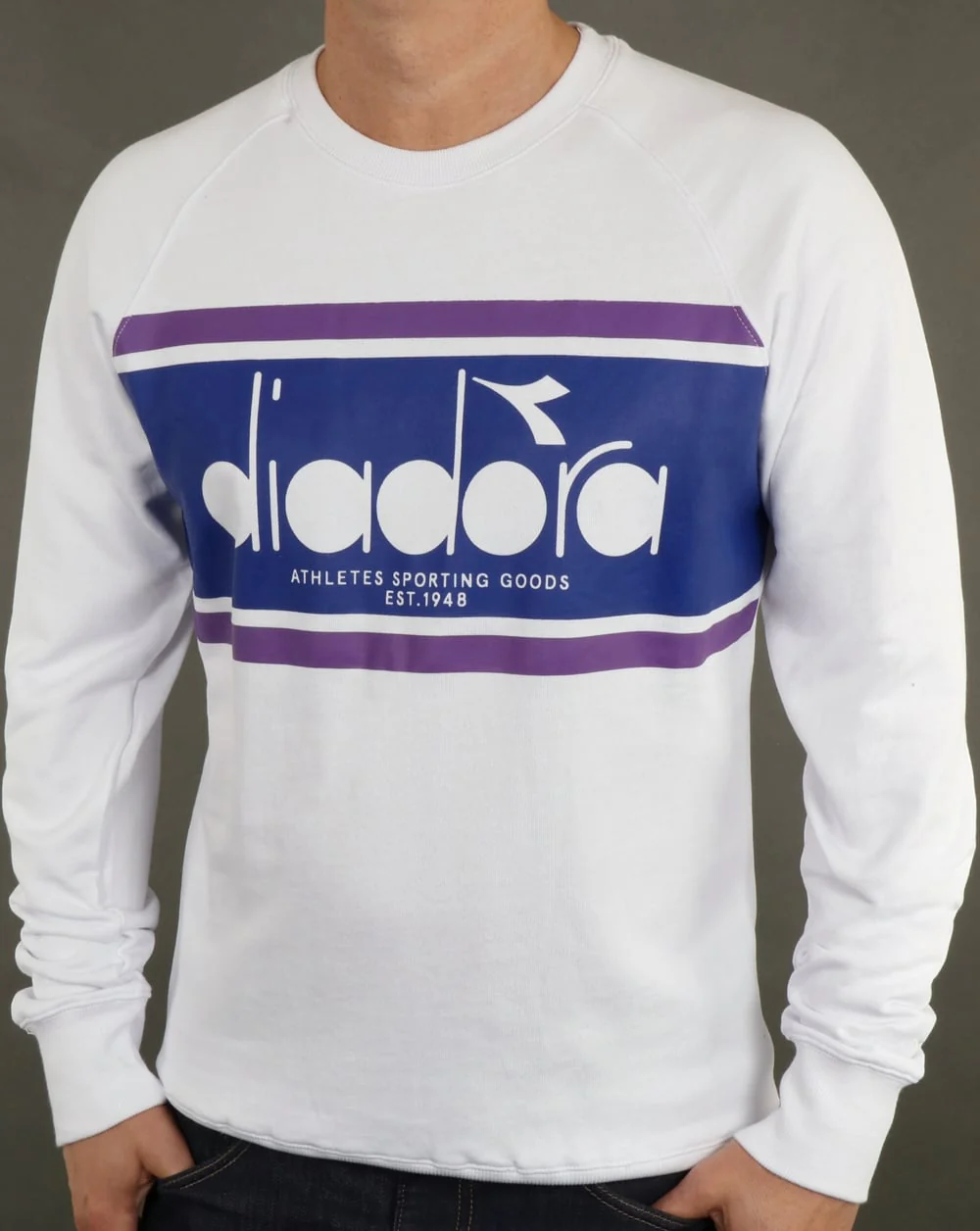 Diadora Spring Sweatshirt lively White/lilacs