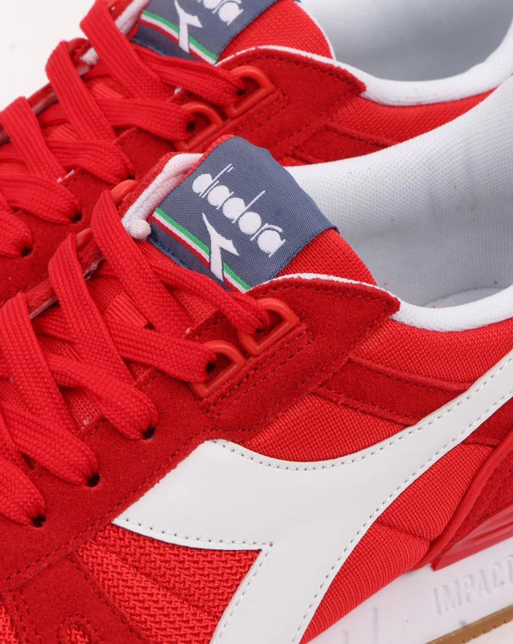 Diadora Titan II Trainers Red/Navy - Image 4