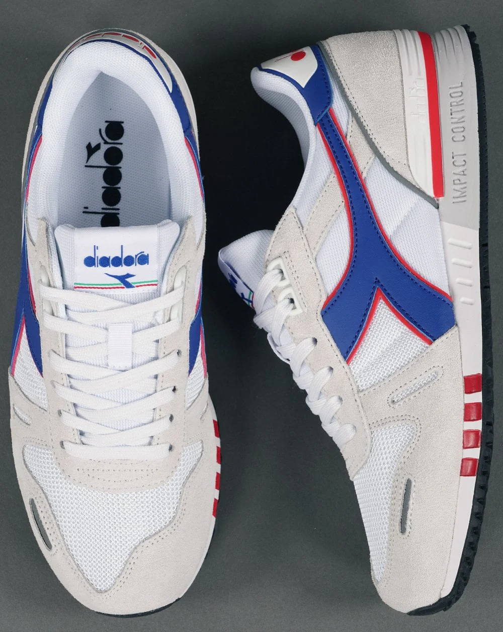 Diadora Titan Seb Trainer White blue red - Image 4