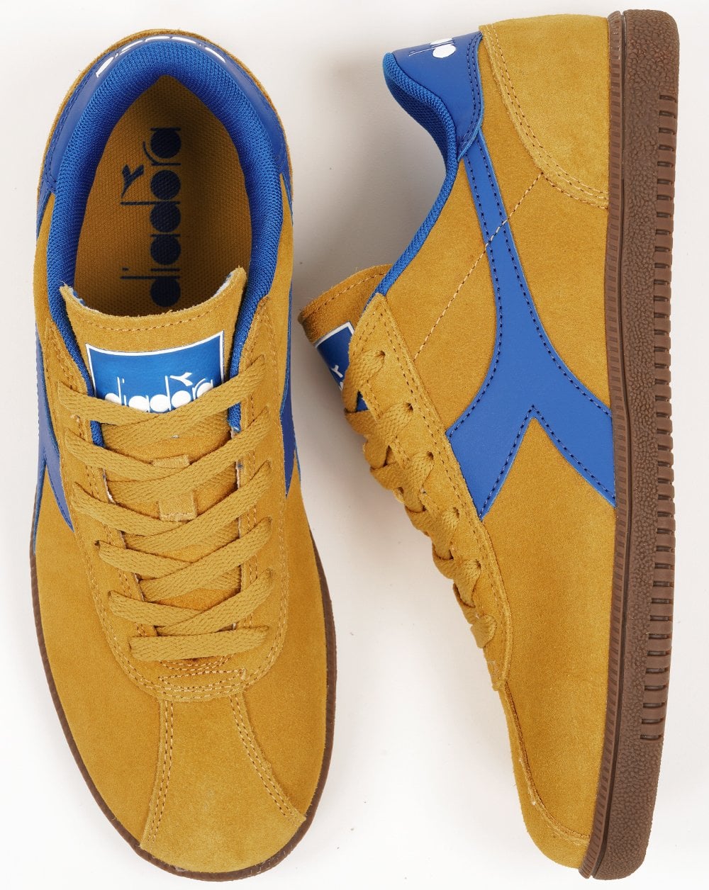 Diadora Tokyo Trainers Golden Spice/Directoire Blue - Image 4