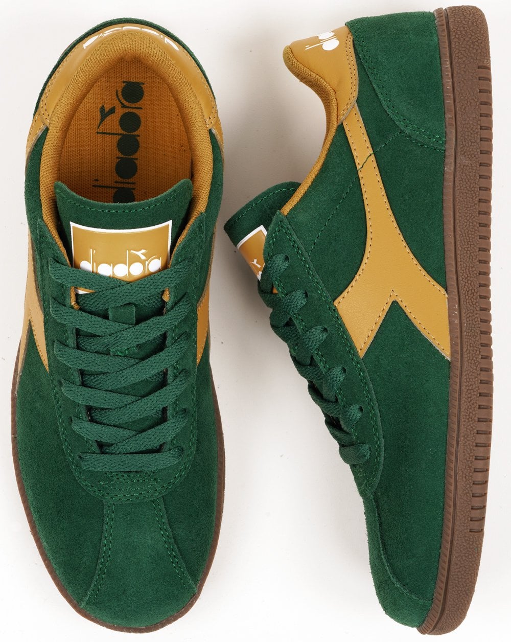 Diadora Tokyo Trainers Golden Spice/Green - Image 4
