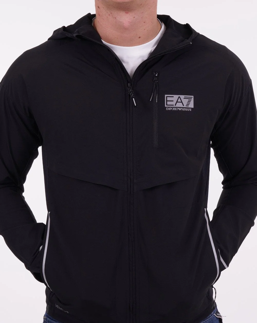 EA7 Dynamic Athlete Hooded Sweatshirt Black - Image 2