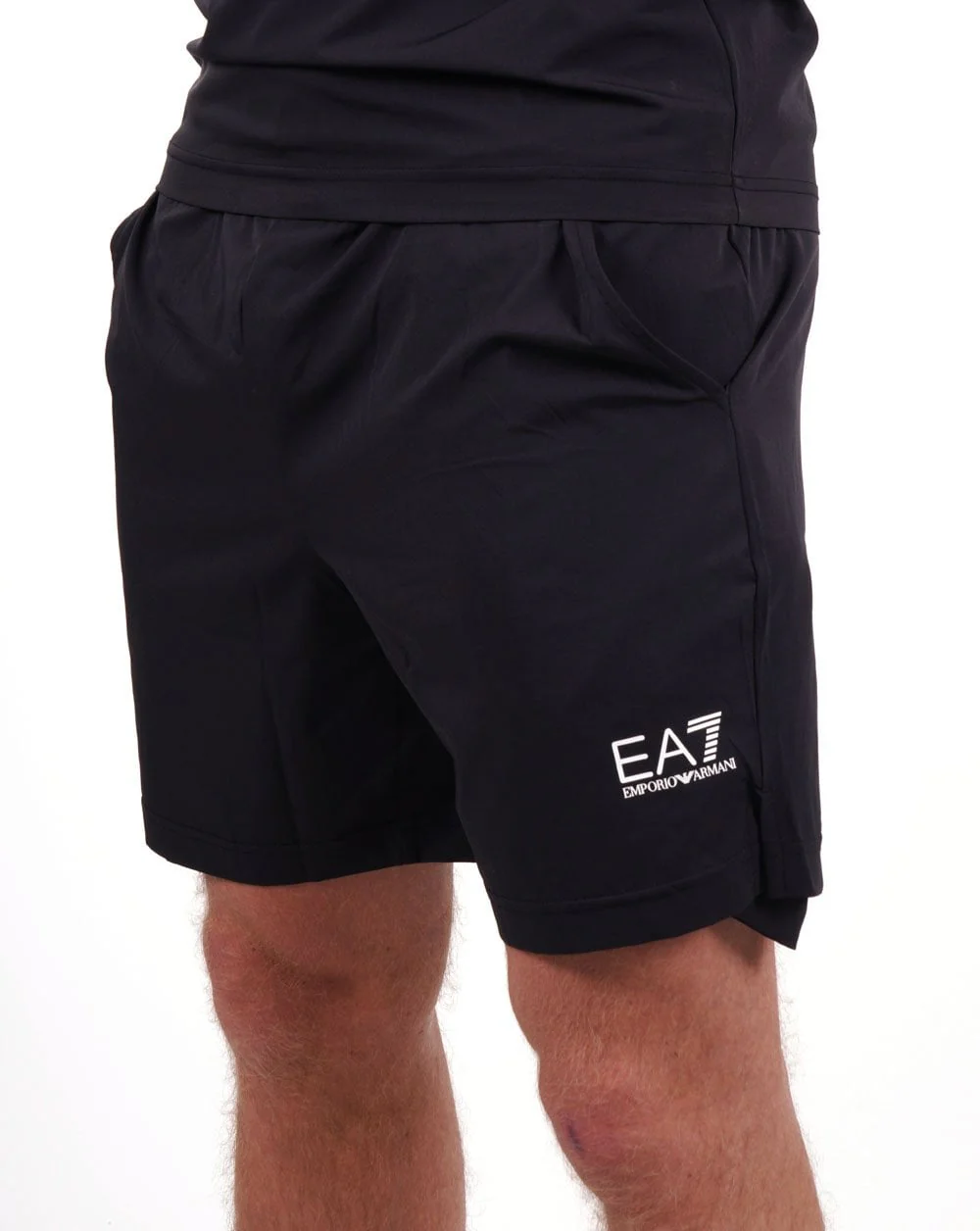 EA7 Dynamic Athlete T-shirt & Shorts Set Black - Image 3