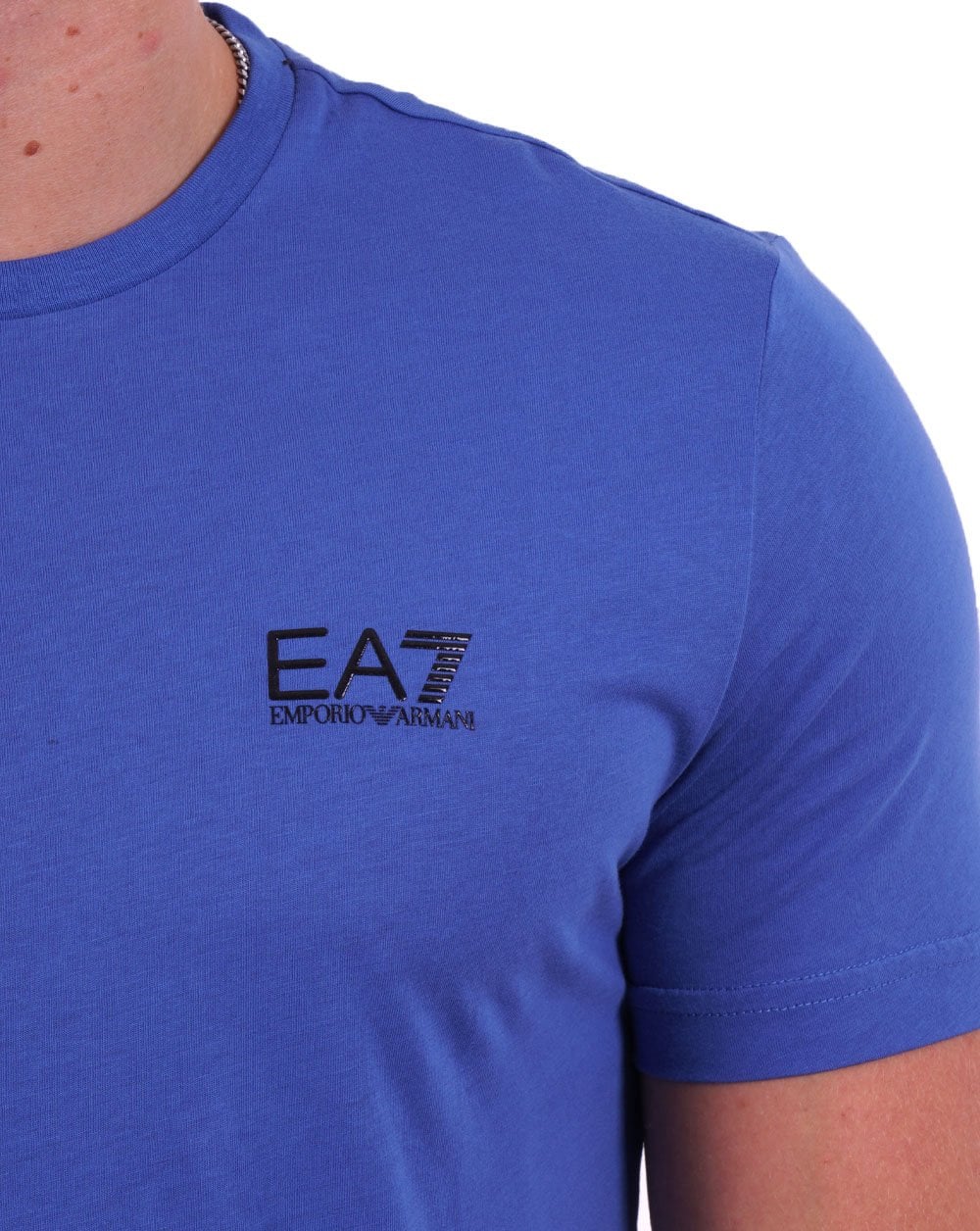 EA7 Emporio Armani Classic T Shirt Cobalt Blue - Image 2