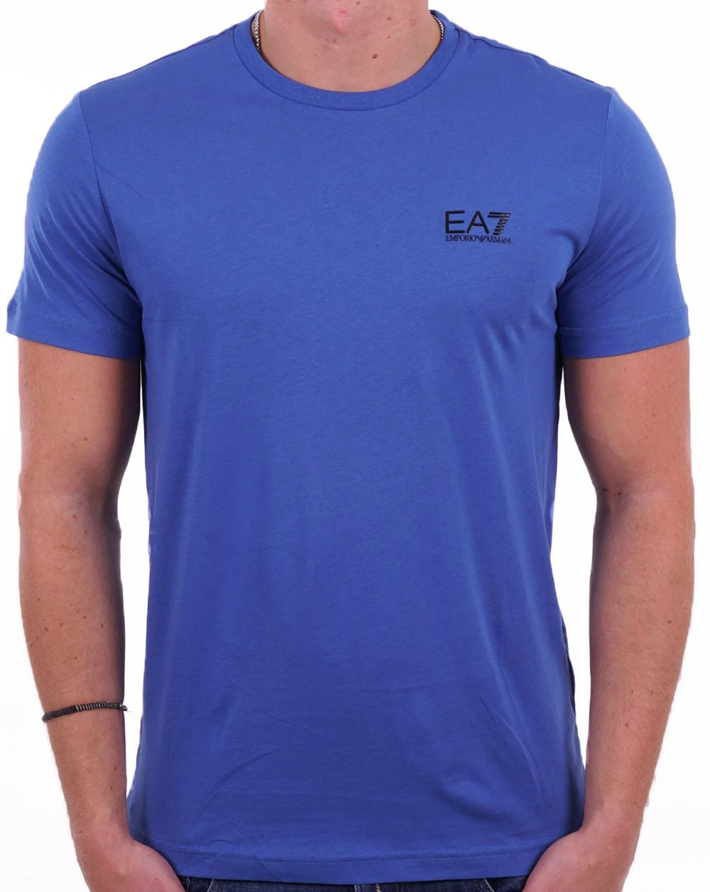 EA7 Emporio Armani Classic T Shirt Cobalt Blue - Image 3
