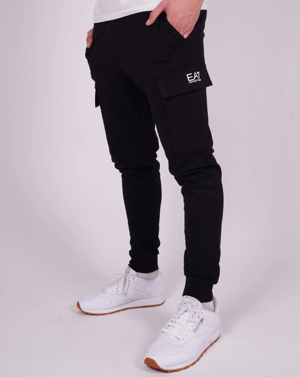 EA7 Emporio Armani Cotton Cargo Pant Black