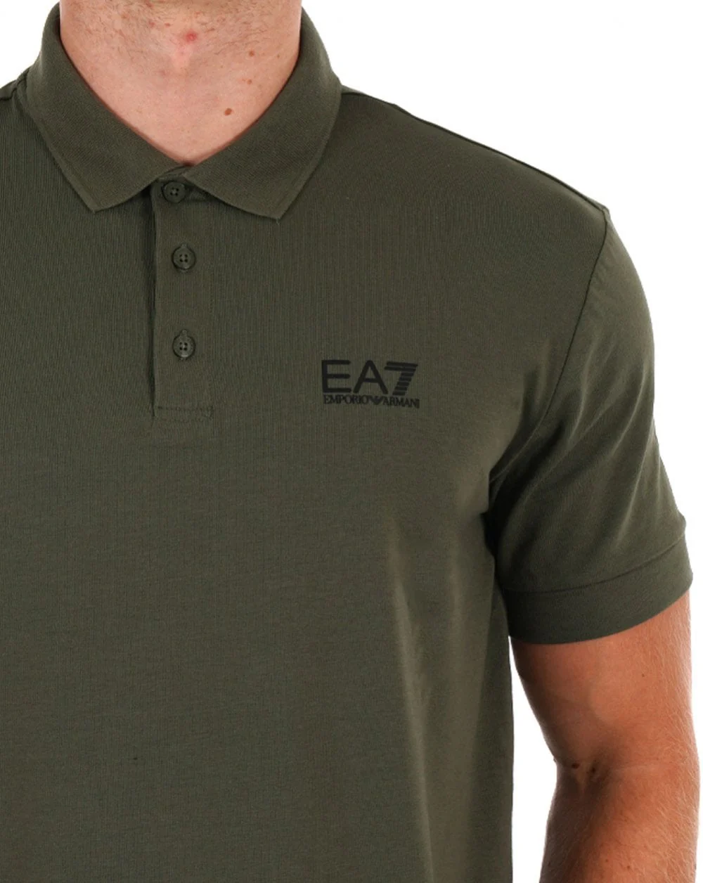 EA7 Emporio Armani Polo Shirt Beetle Green - Image 2