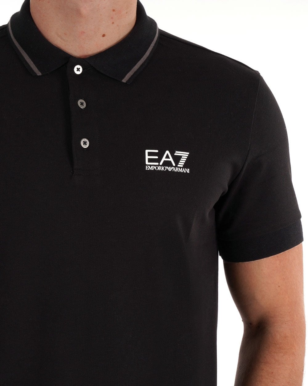EA7 Emporio Armani Polo Shirt Black - Image 2