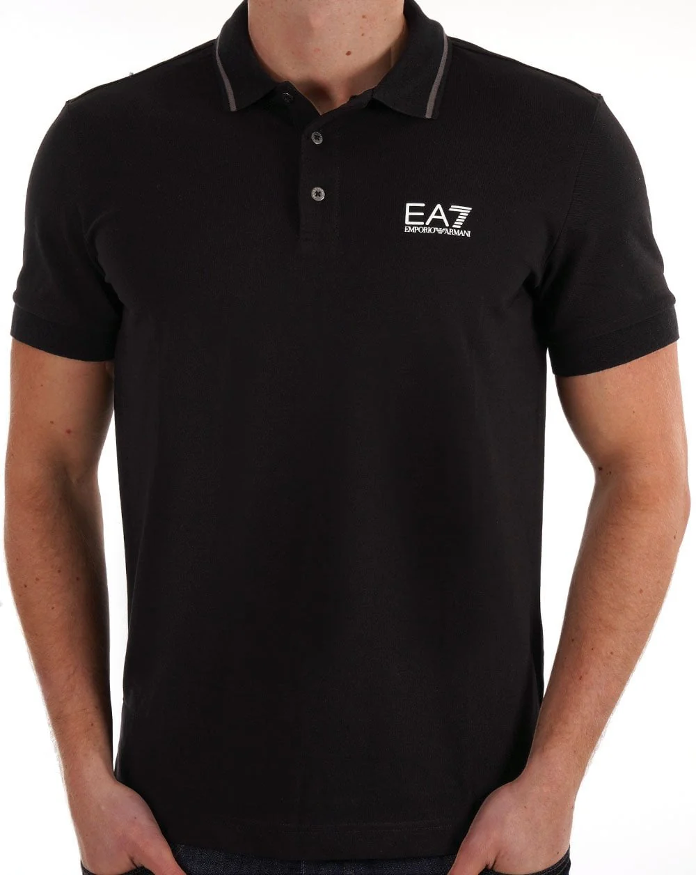 EA7 Emporio Armani Polo Shirt Black - Image 3