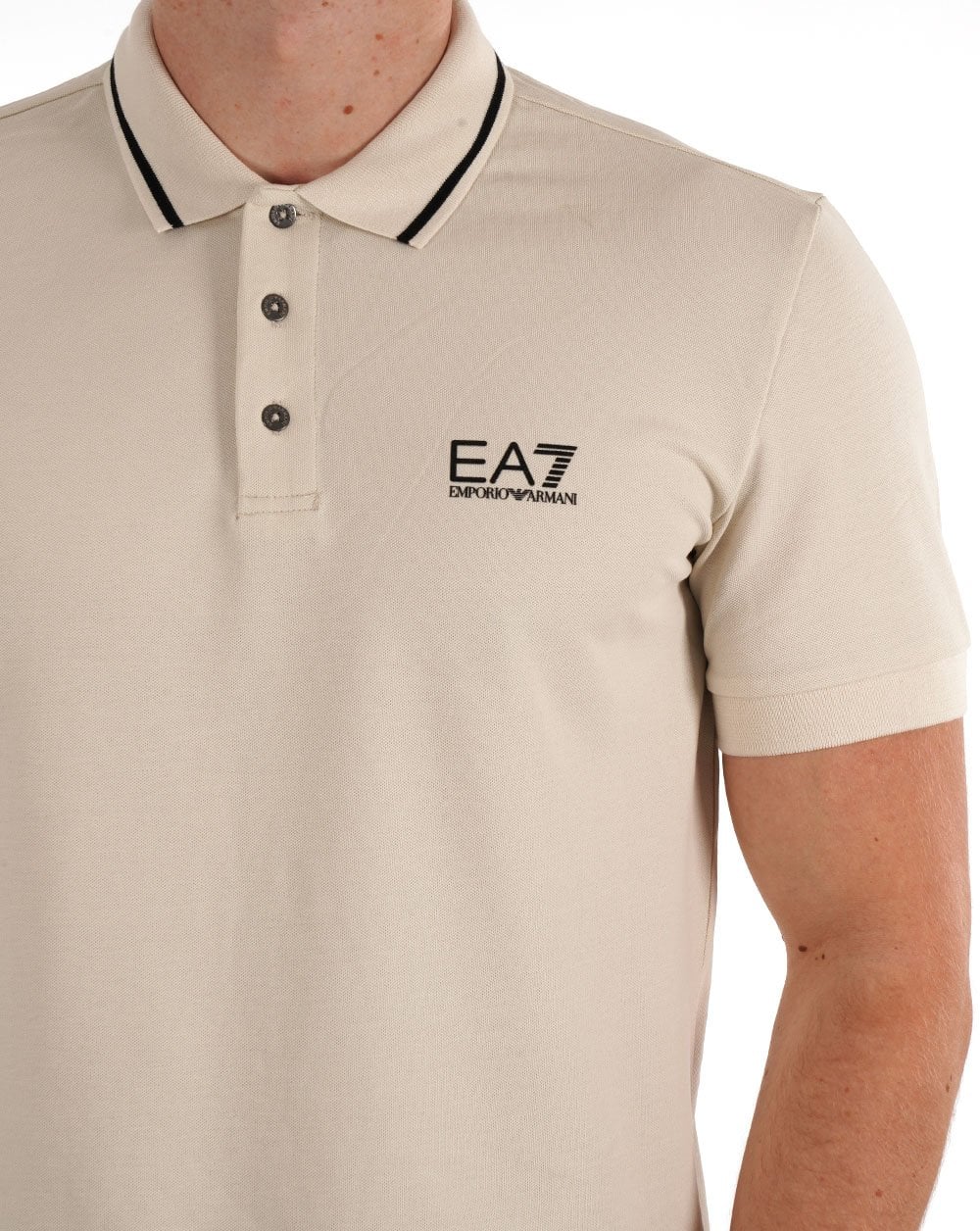 EA7 Emporio Armani Polo Shirt Stone - Image 2