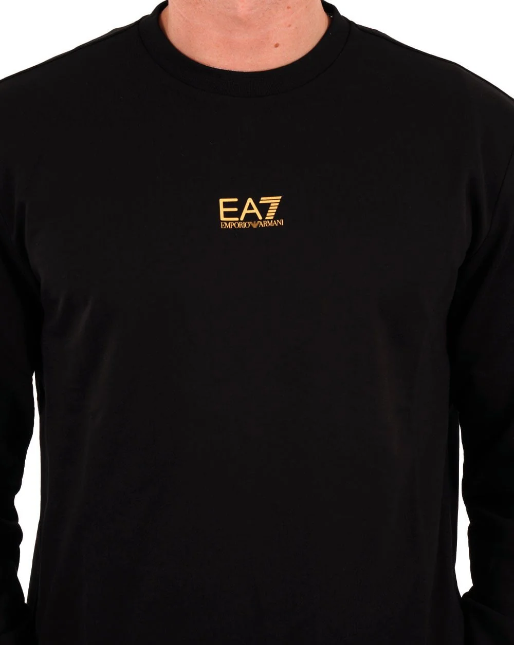 EA7 Emporio Armani Sweatshirt Black/Gold - Image 2