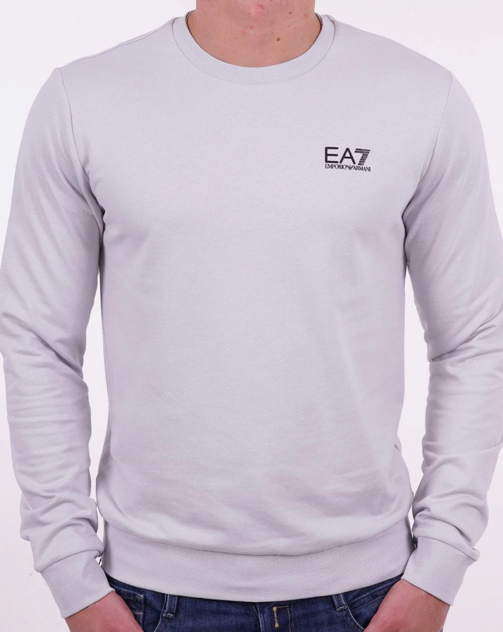 EA7 Emporio Armani Sweatshirt Oyster Mushroom - Image 3