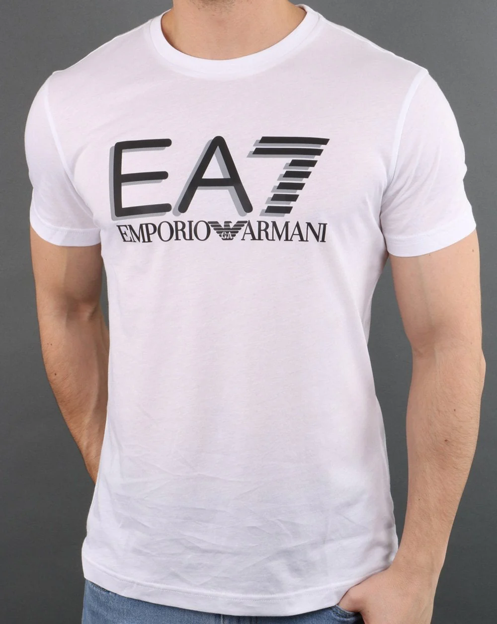 EA7 T-Shirt White - Image 2