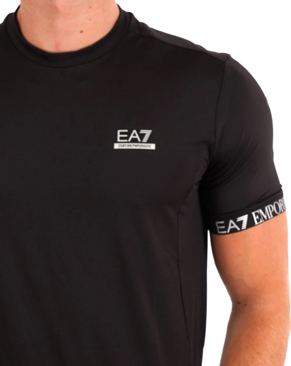 EA7 Ventus 7 Box Logo T-shirt Black - Image 2
