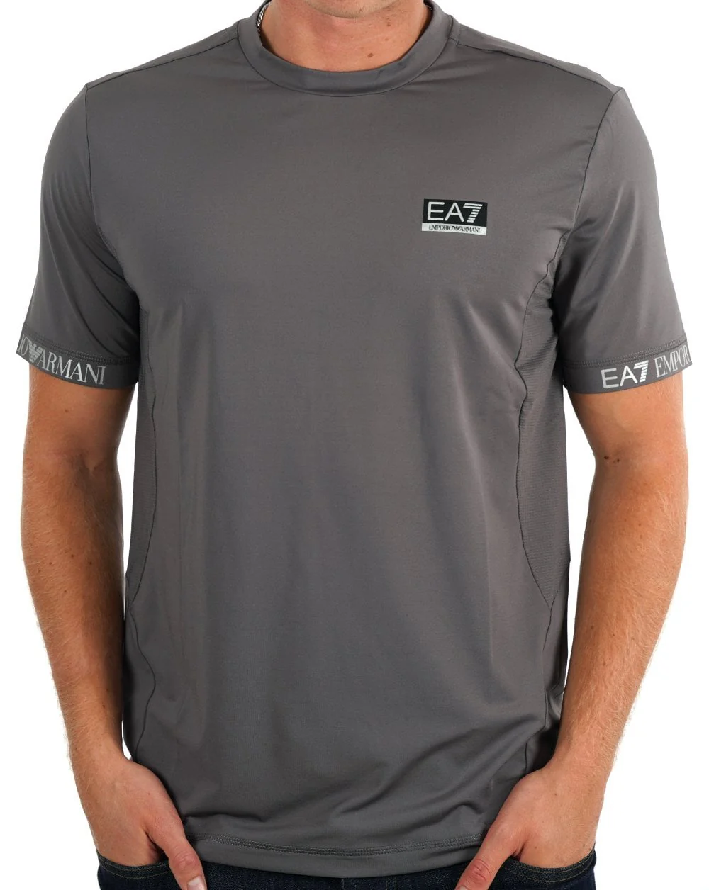 EA7 Ventus 7 Box Logo T-shirt Grey