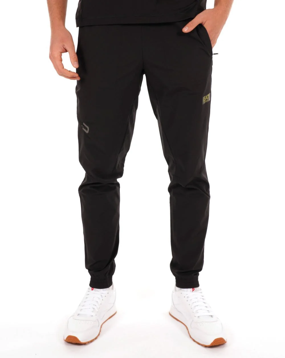 EA7 Ventus 7 Box Logo Track Pants Black