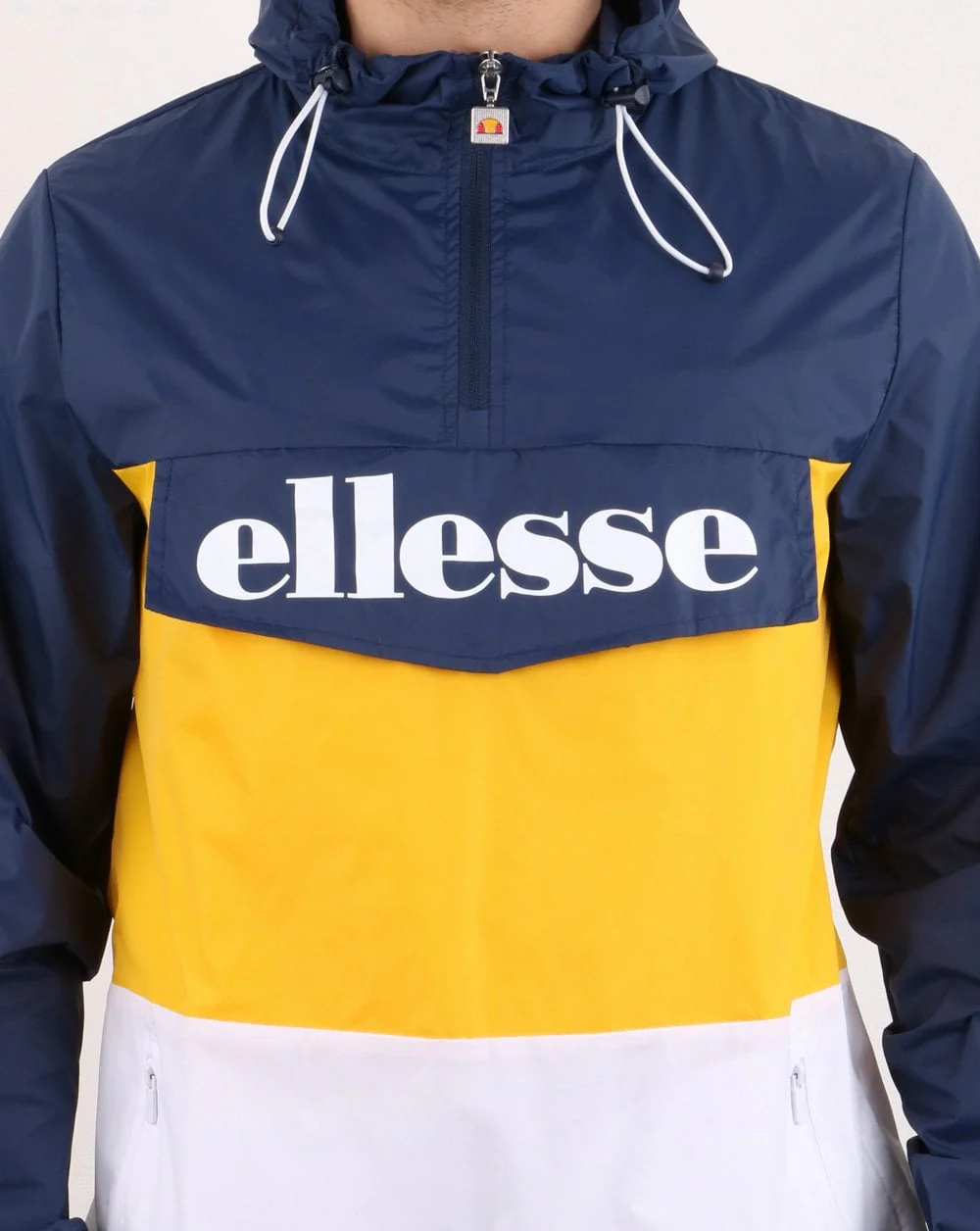 Ellesse 3 colour Jacket Navy/Yellow/White - Image 4