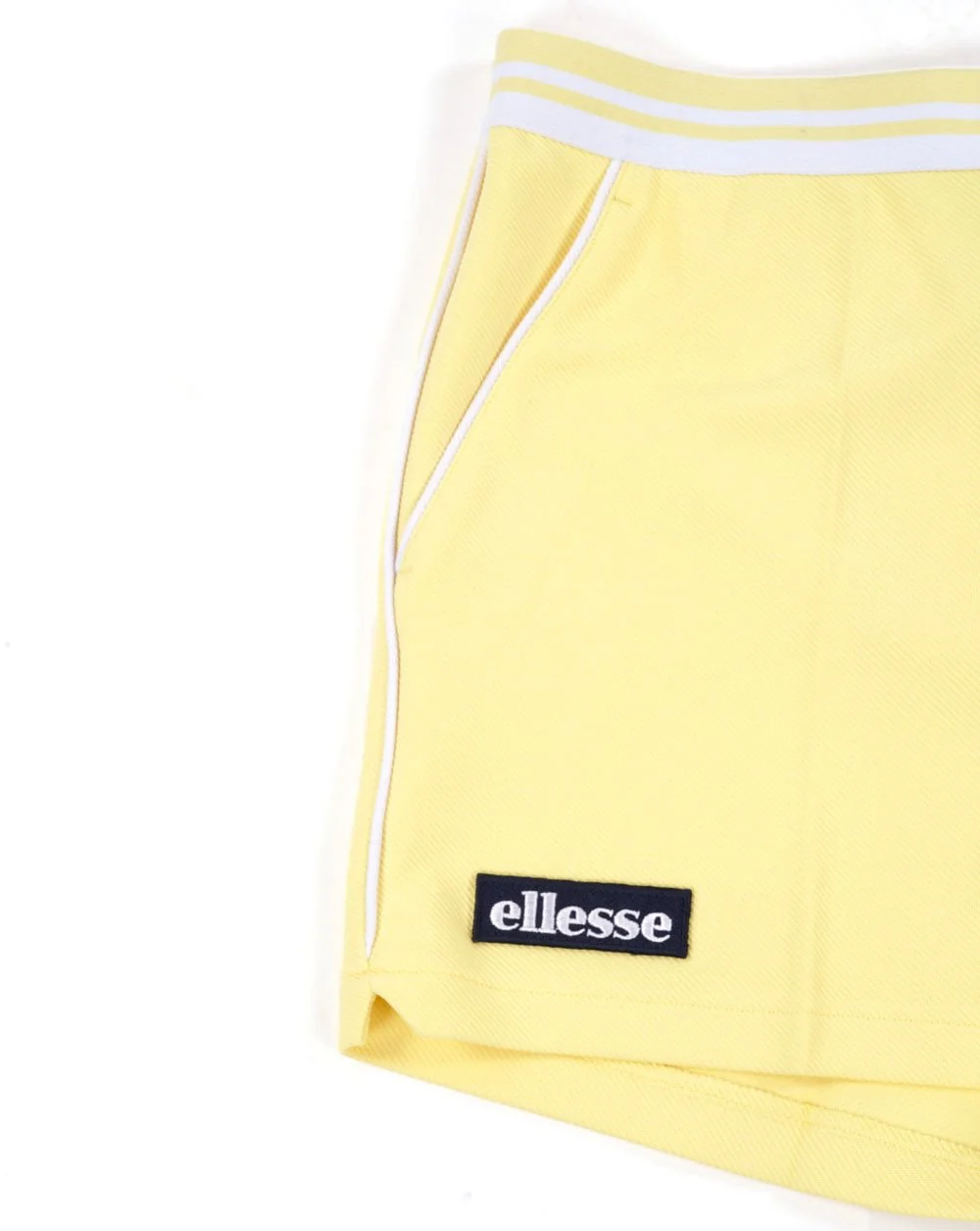 Ellesse 80s Tennis Shorts Yellow/White - Image 2