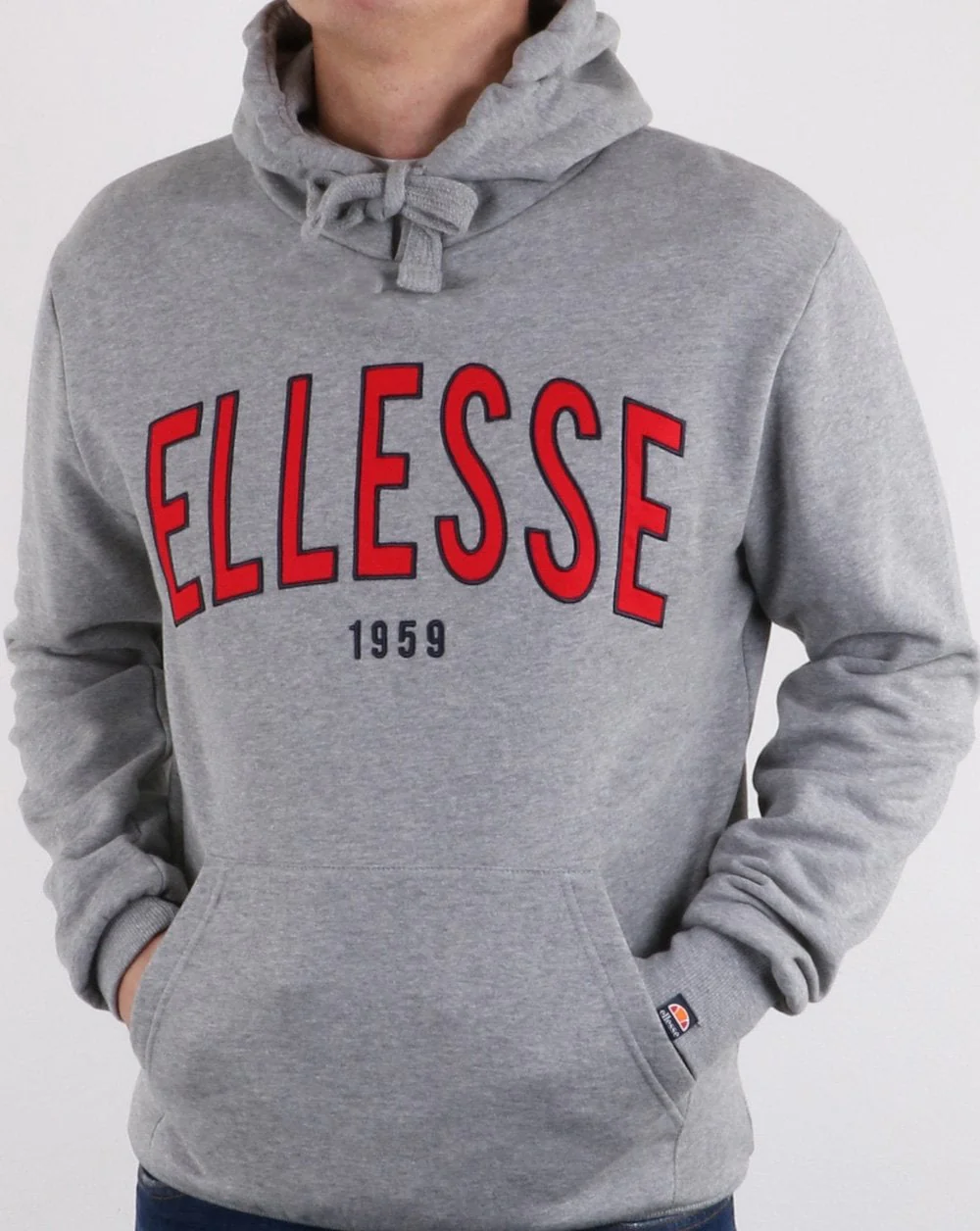 Ellesse 90's Outline Hoody Grey - Image 2