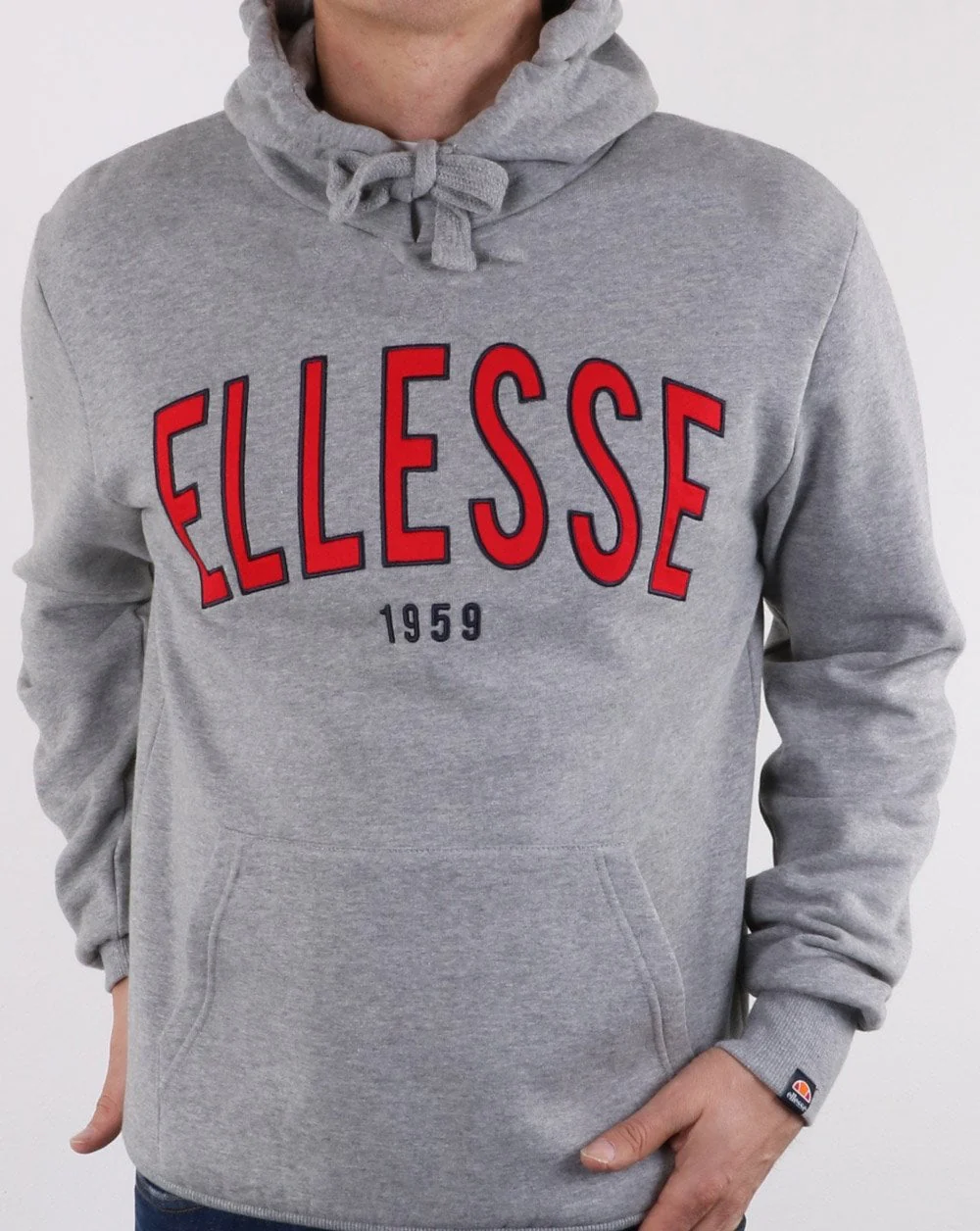 Ellesse 90's Outline Hoody Grey - Image 3