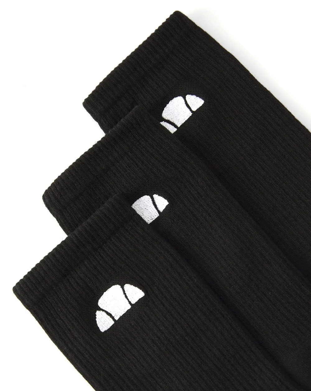 Ellesse Alacre Crew Socks 3 Pack Black - Image 2