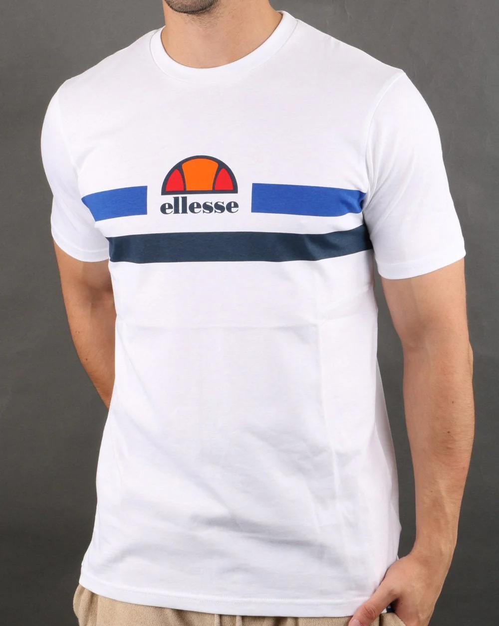 Ellesse Aprel T Shirt White/blue - Image 2