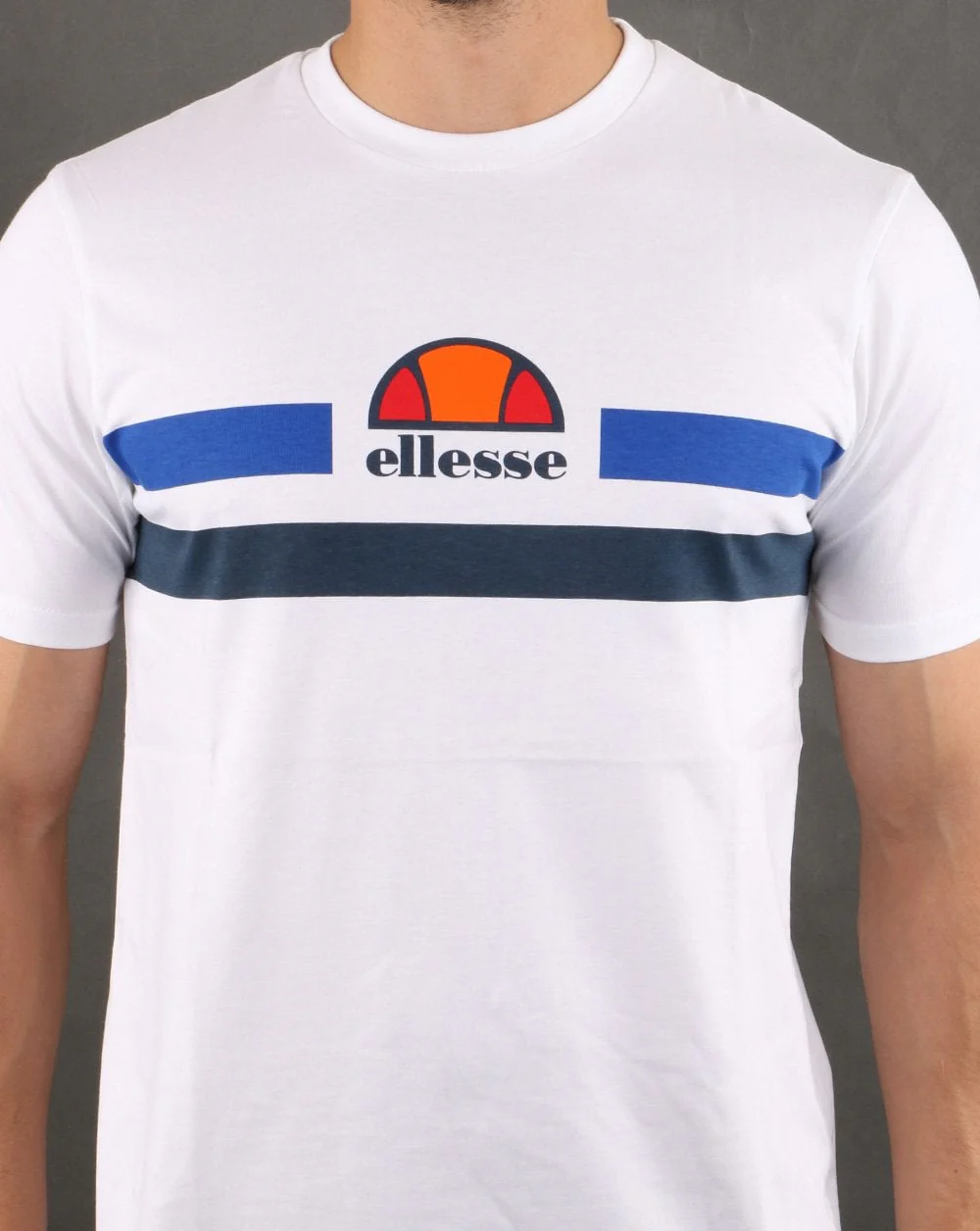 Ellesse Aprel T Shirt White/blue - Image 3