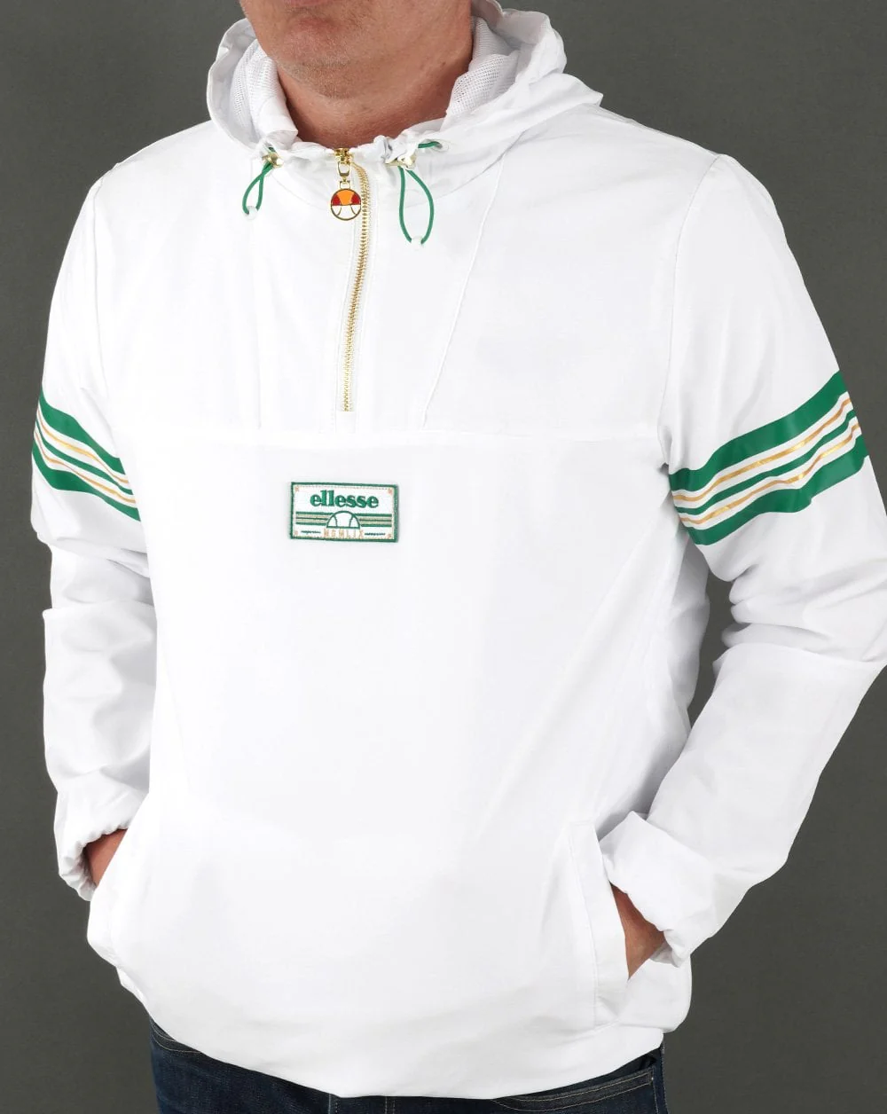 Ellesse Arbitra Overhead Jacket White - Image 3