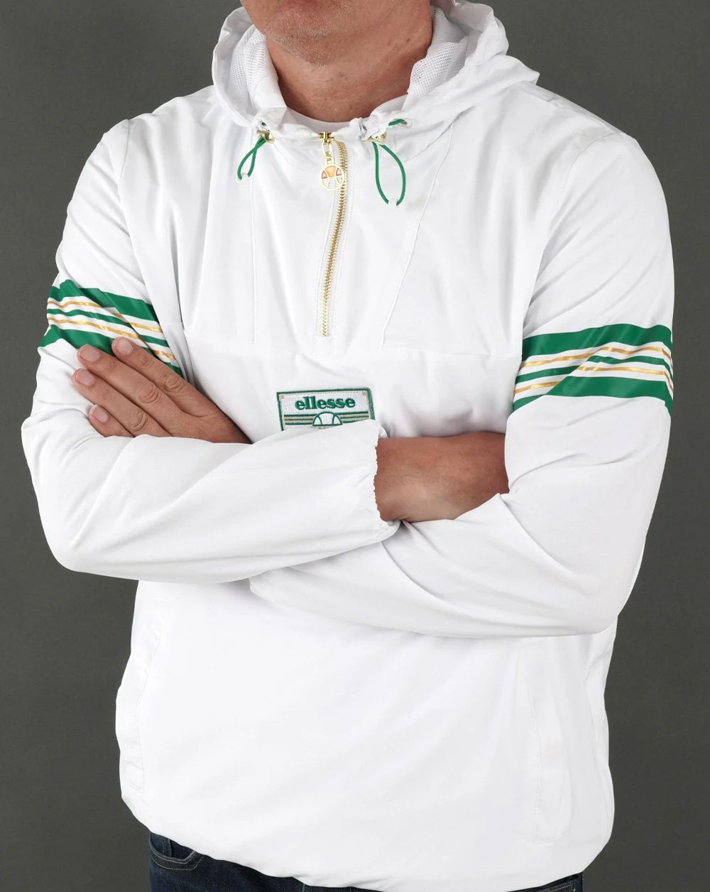Ellesse Arbitra Overhead Jacket White - Image 4