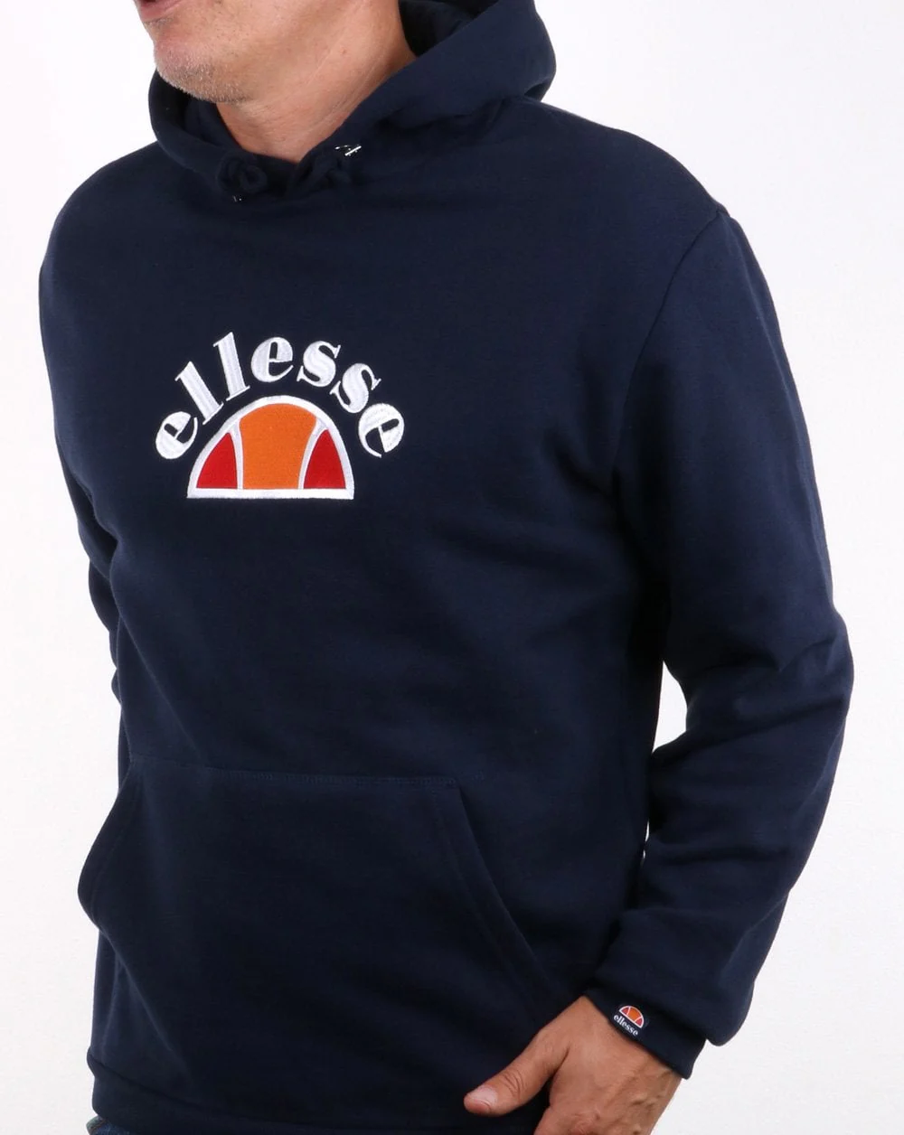 Ellesse Arc Logo Hoody Navy - Image 4