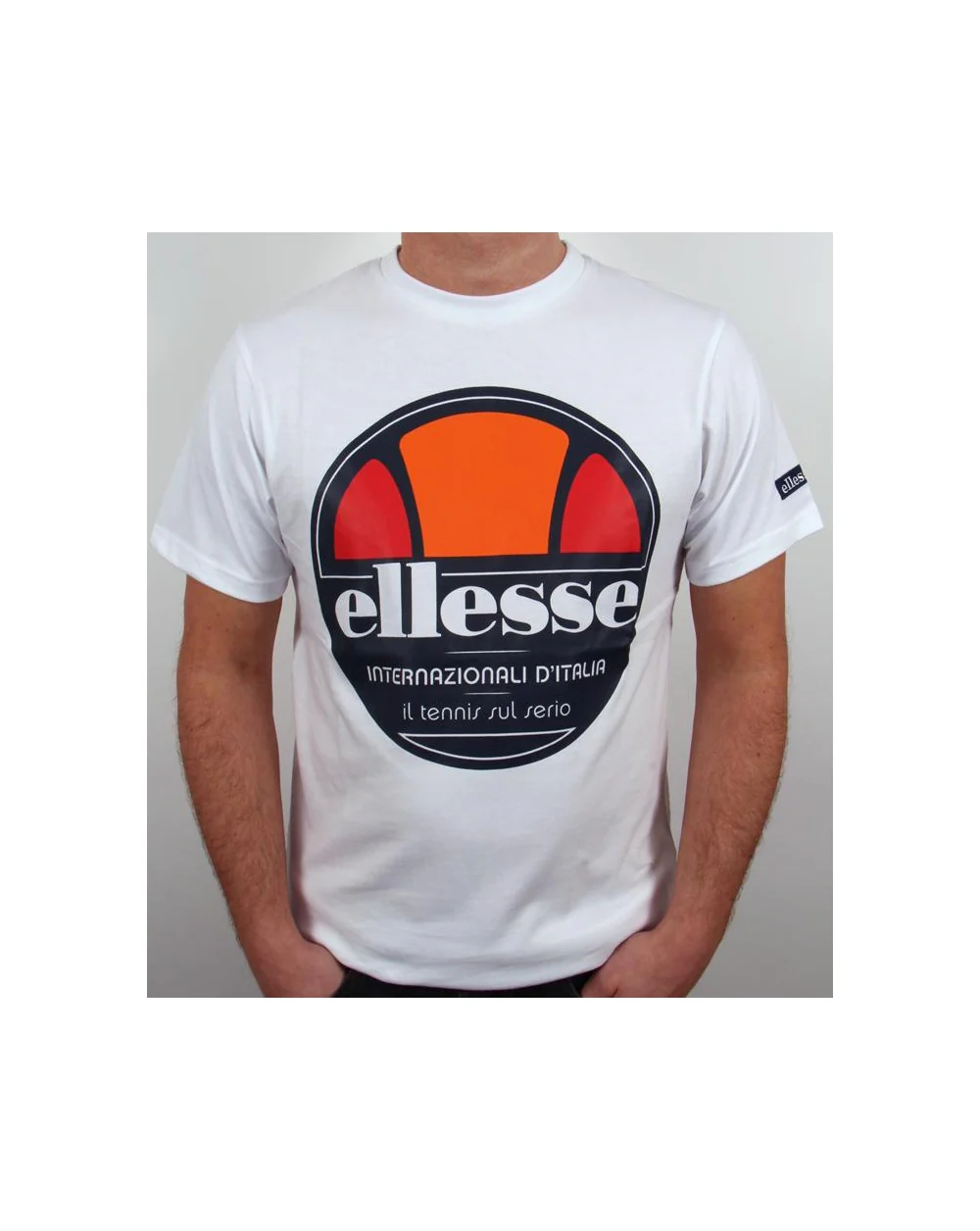 Ellesse Arrezo Old Skool T-shirt White