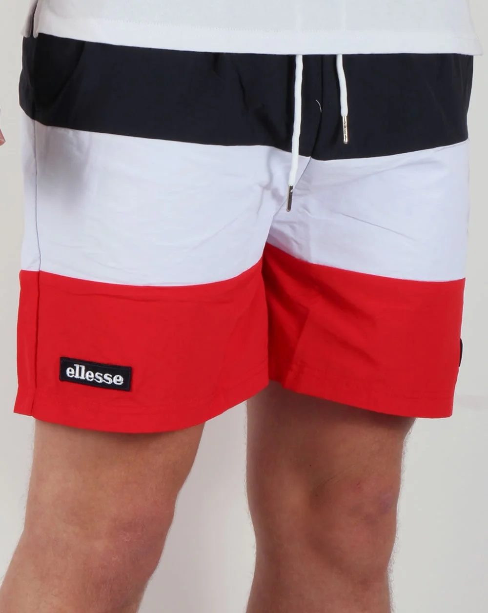 Ellesse Asolo Swim Shorts Navy/White/Red - Image 2