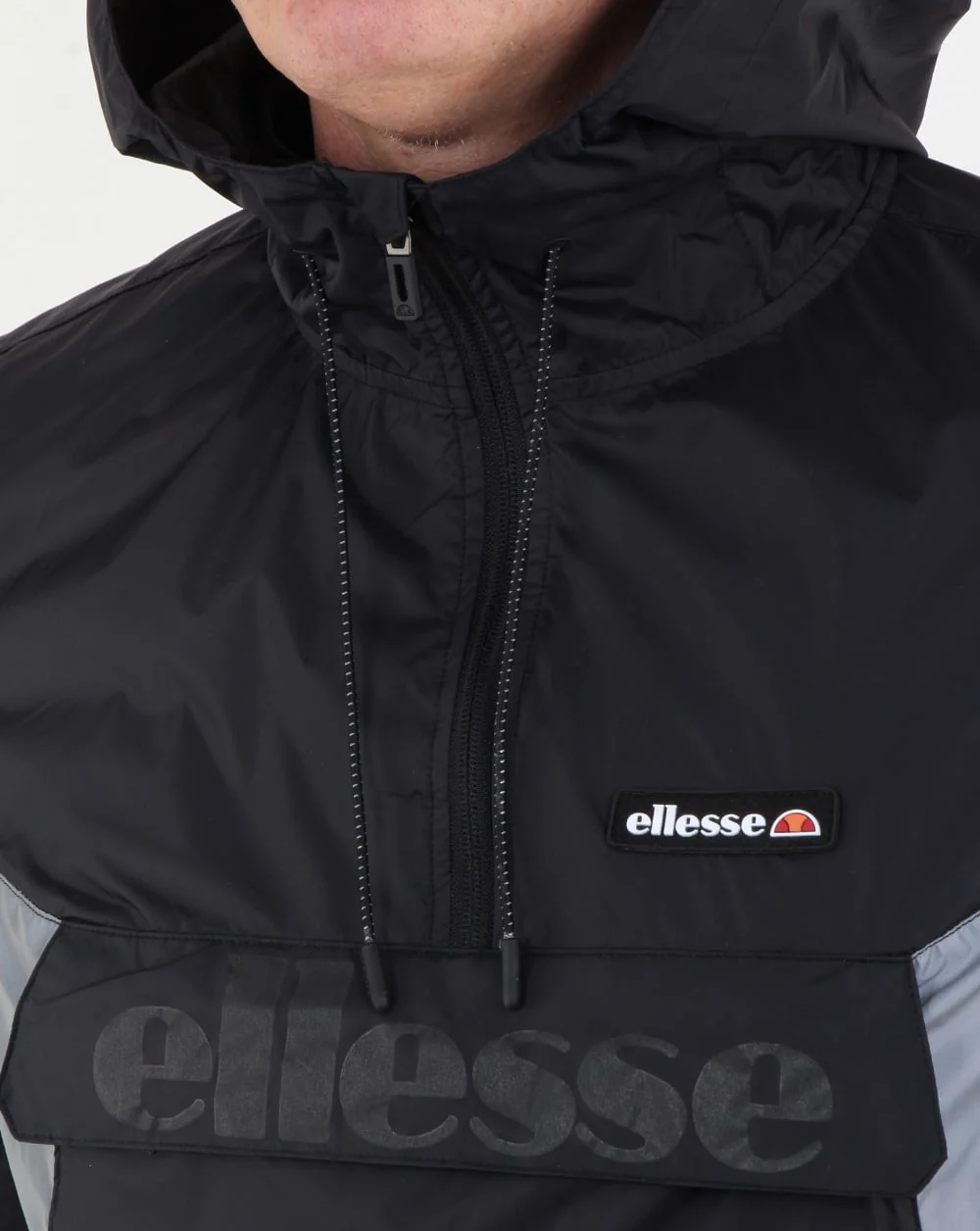 Ellesse Berto Half Zip Jacket Black - Image 3
