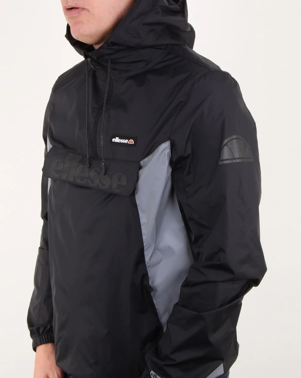 Ellesse Berto Half Zip Jacket Black - Image 4