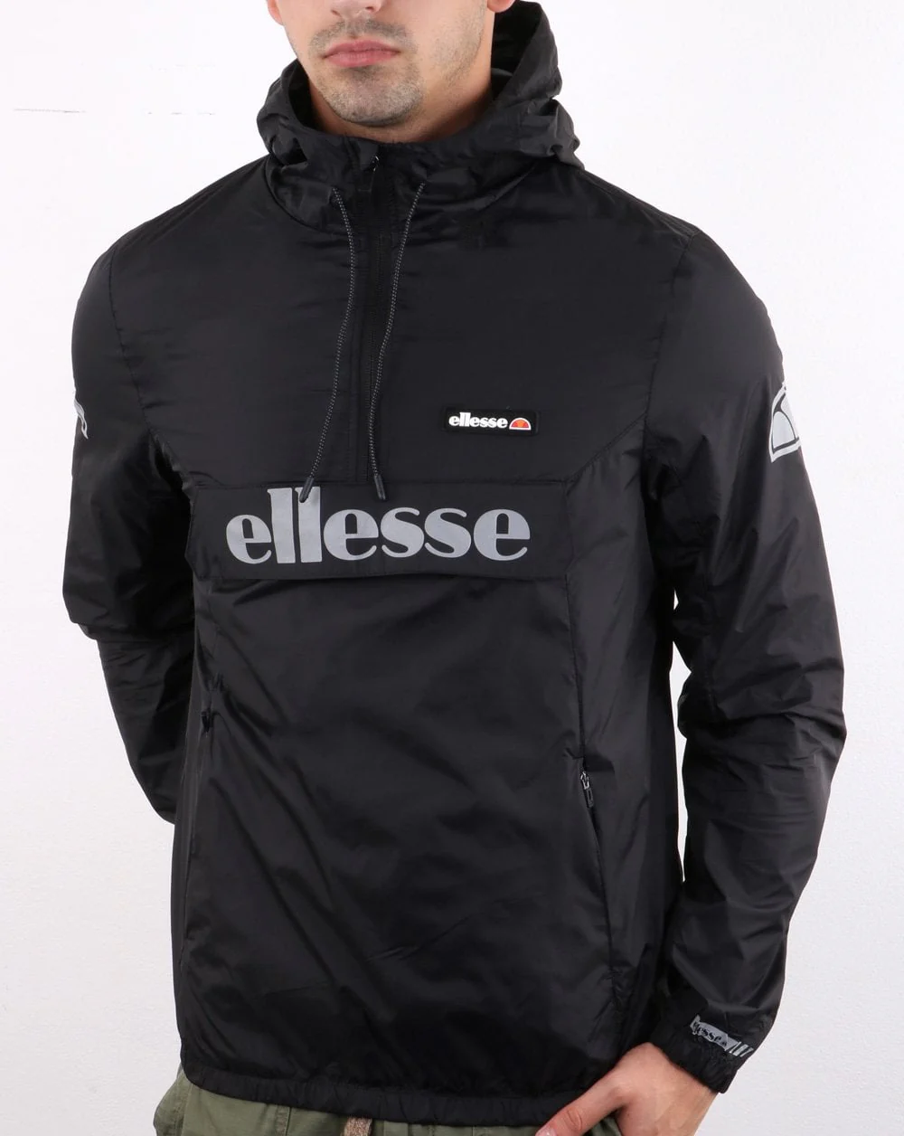 Ellesse Berto Rain Jacket Black - Image 2