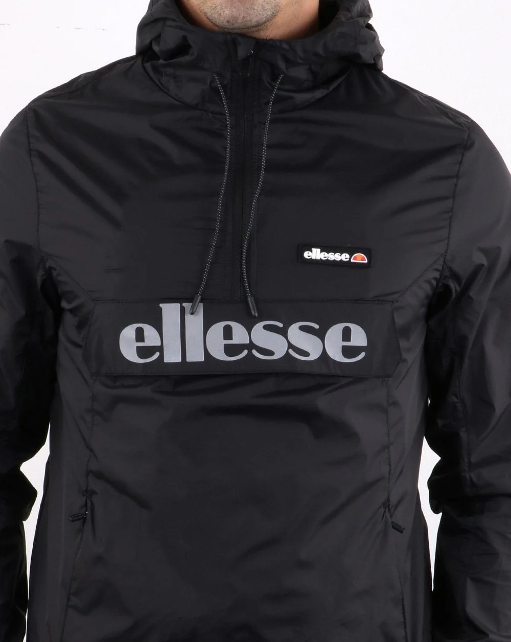 Ellesse Berto Rain Jacket Black - Image 4